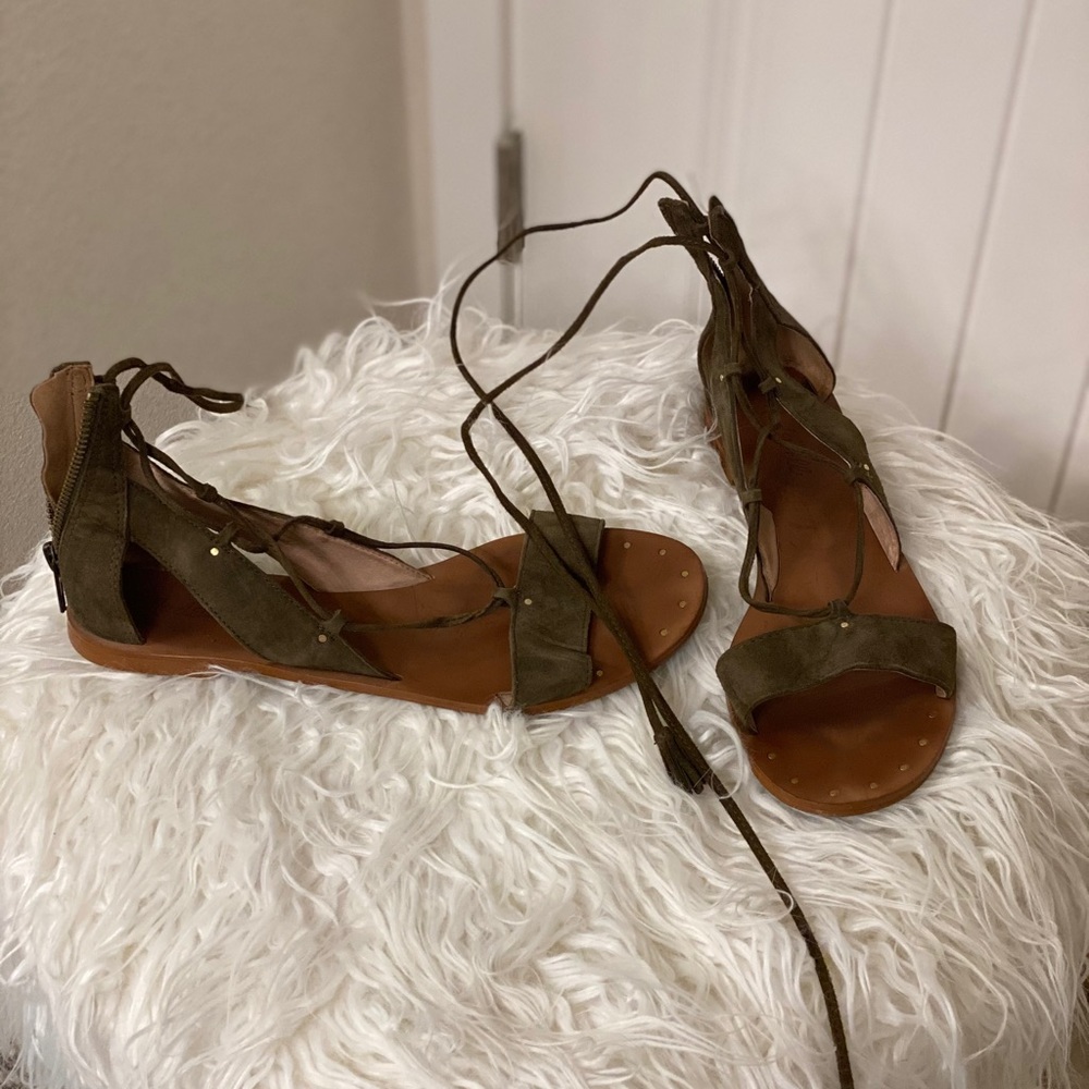 Suede sandals
